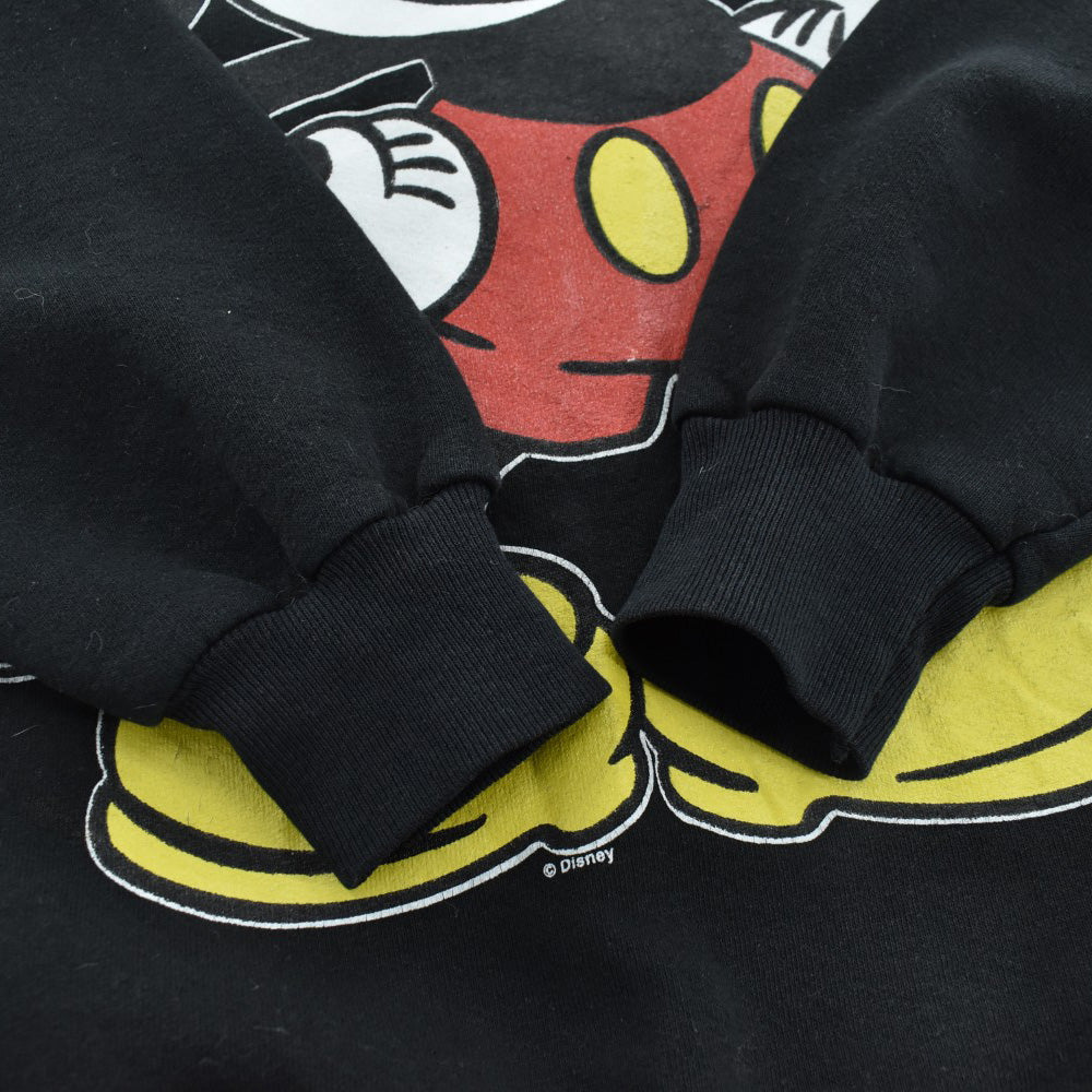 90's Disney Mickey Mouse ミッキースウェット 黒 260417H