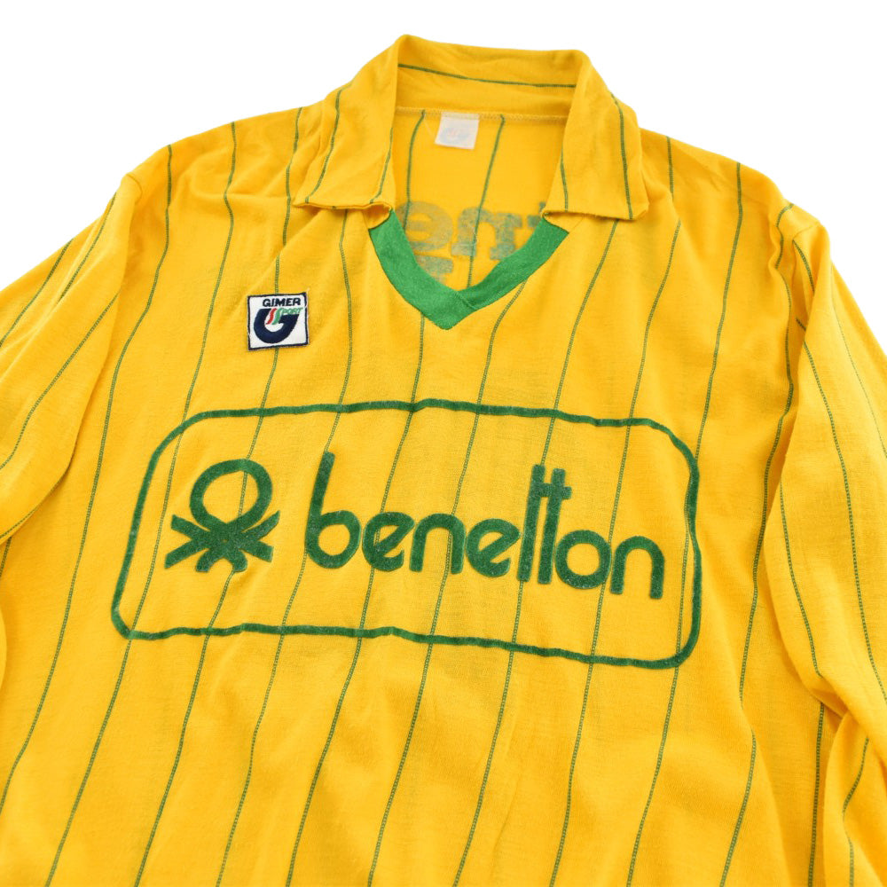 70's benetton × GIMER SPORT ピンストライプ サッカーシャツ 260825H