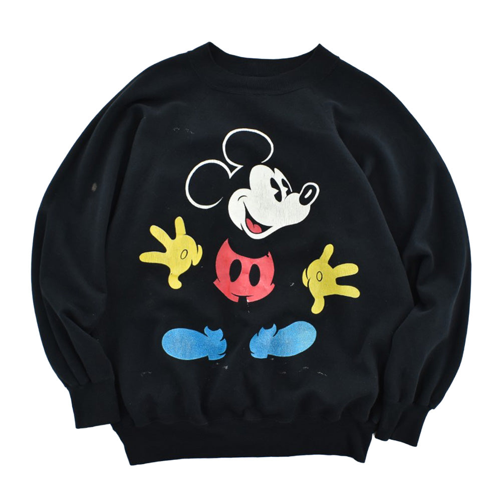 90’s Disney “blue shoes” ミッキースウェット 黒 260807H