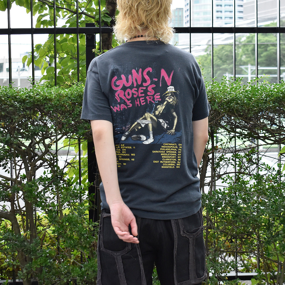 80's GUNS N' ROSES “WAS HERE” Tour Tシャツ 240630H