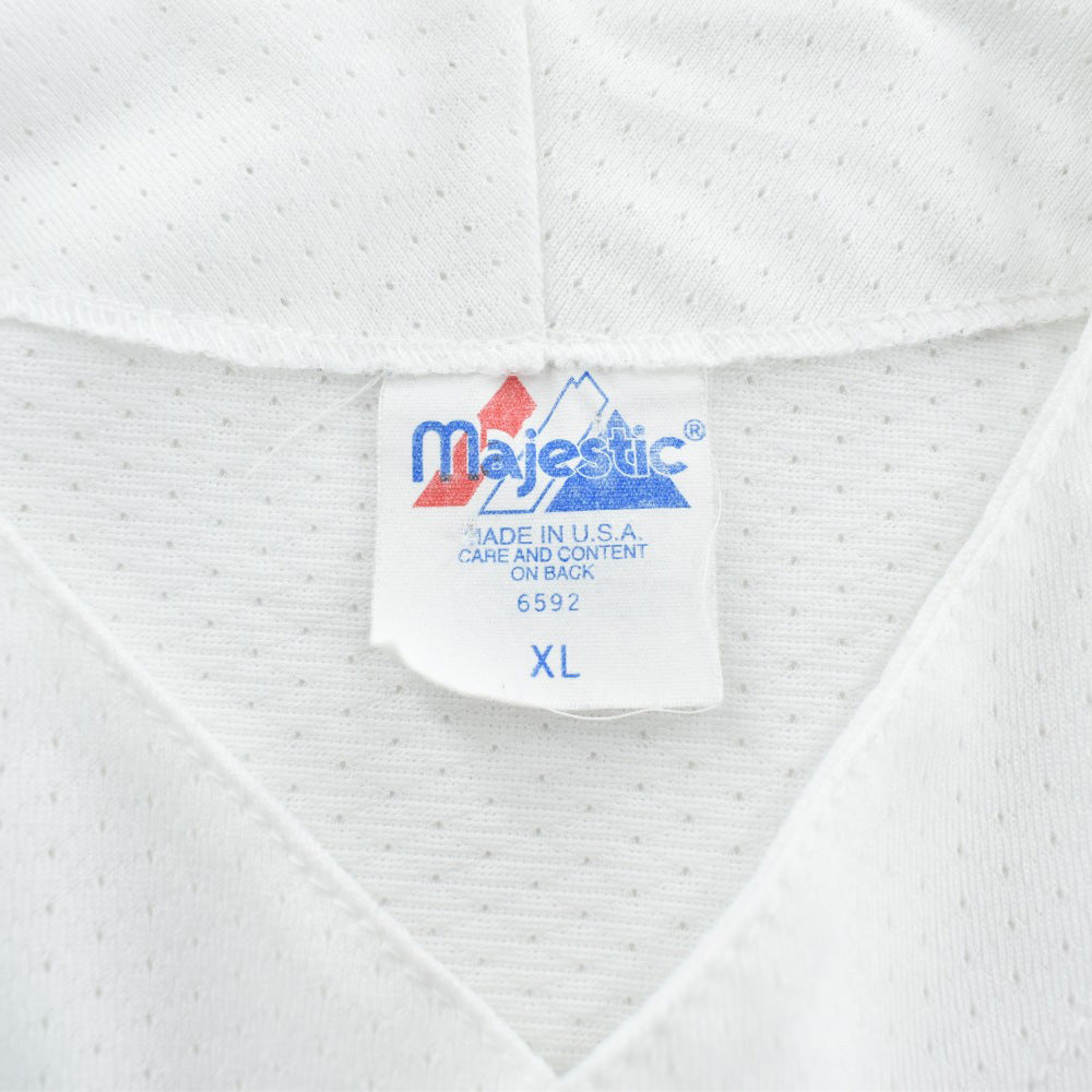 90's USA製 majestic Yankees XL イエローユニフォーム Vintage 90s Majestic New York Yankees MLB Baseball Jersey Yellow