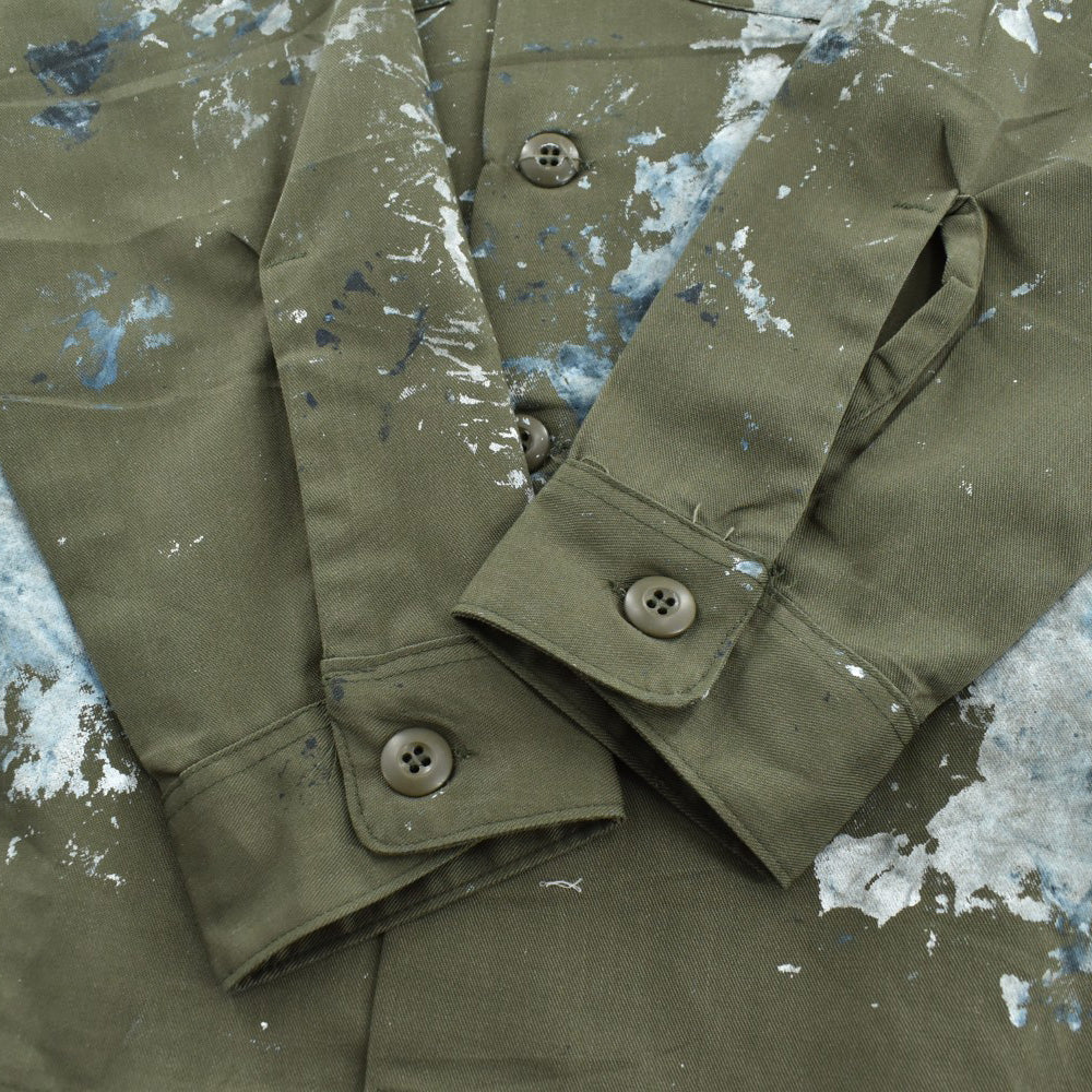 80's U.S.ARMY ユーティリティシャツ ペンキ 260512H