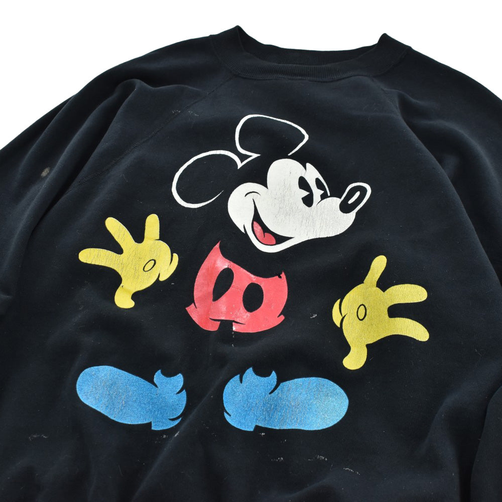 90’s Disney “blue shoes” ミッキースウェット 黒 260807H