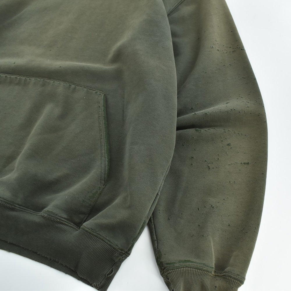 Y2K Carhartt  刺繍ロゴ "鬼フェード" スウェットパーカー 260911H