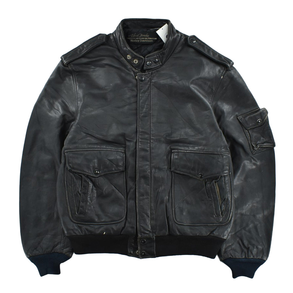 80's Hein Gericke × Harley-Davidson ボンバー レザージャケット 260310H
