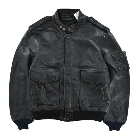 80's Hein Gericke × Harley-Davidson ボンバー レザージャケット 260310H