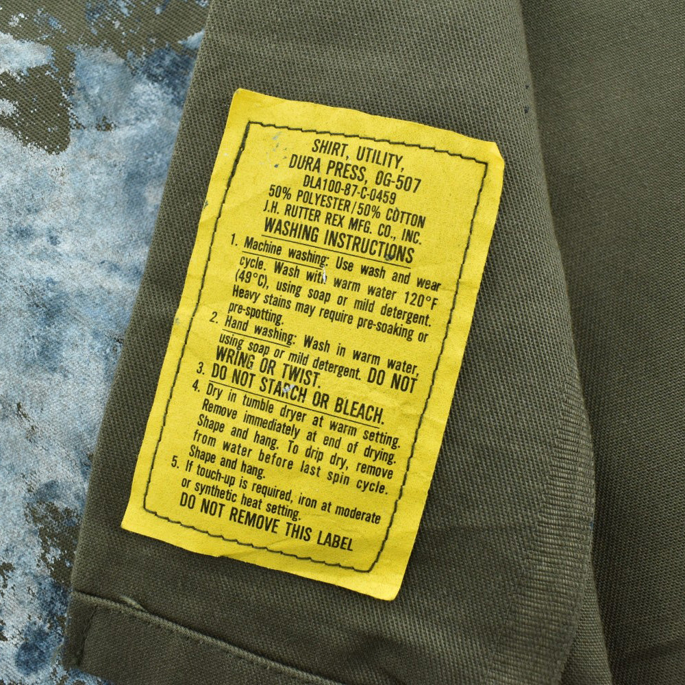 80's U.S.ARMY ユーティリティシャツ ペンキ 260512H