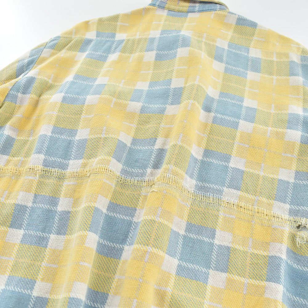 70's Loncraft "BORO" ヘビーフランネルシャツ USA製 260915H