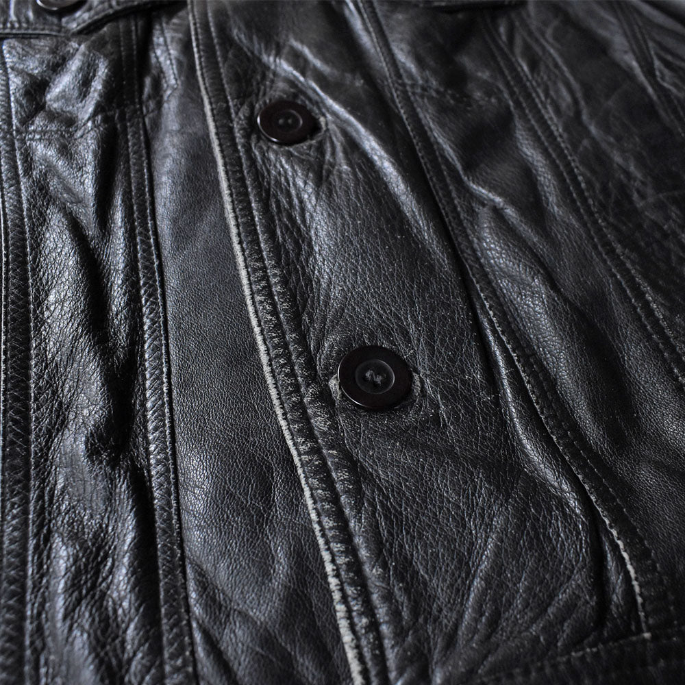 80’s EURO トラッカータイプ レザージャケット 251028H