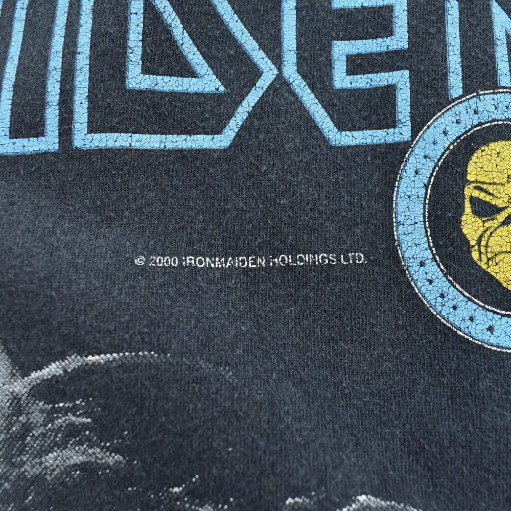 Y2K IRON MAIDEN "BRAVE NEW WORLD" カットオフ ヘヴィメタル ロックTシャツ 260731H