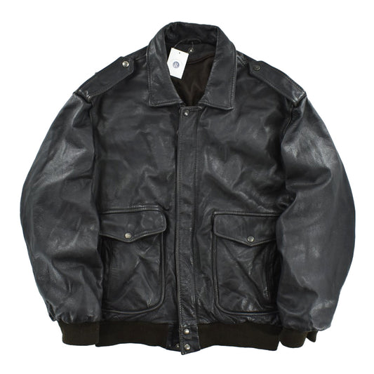90's A-2 Type レザーフライトジャケット 黒 260306H