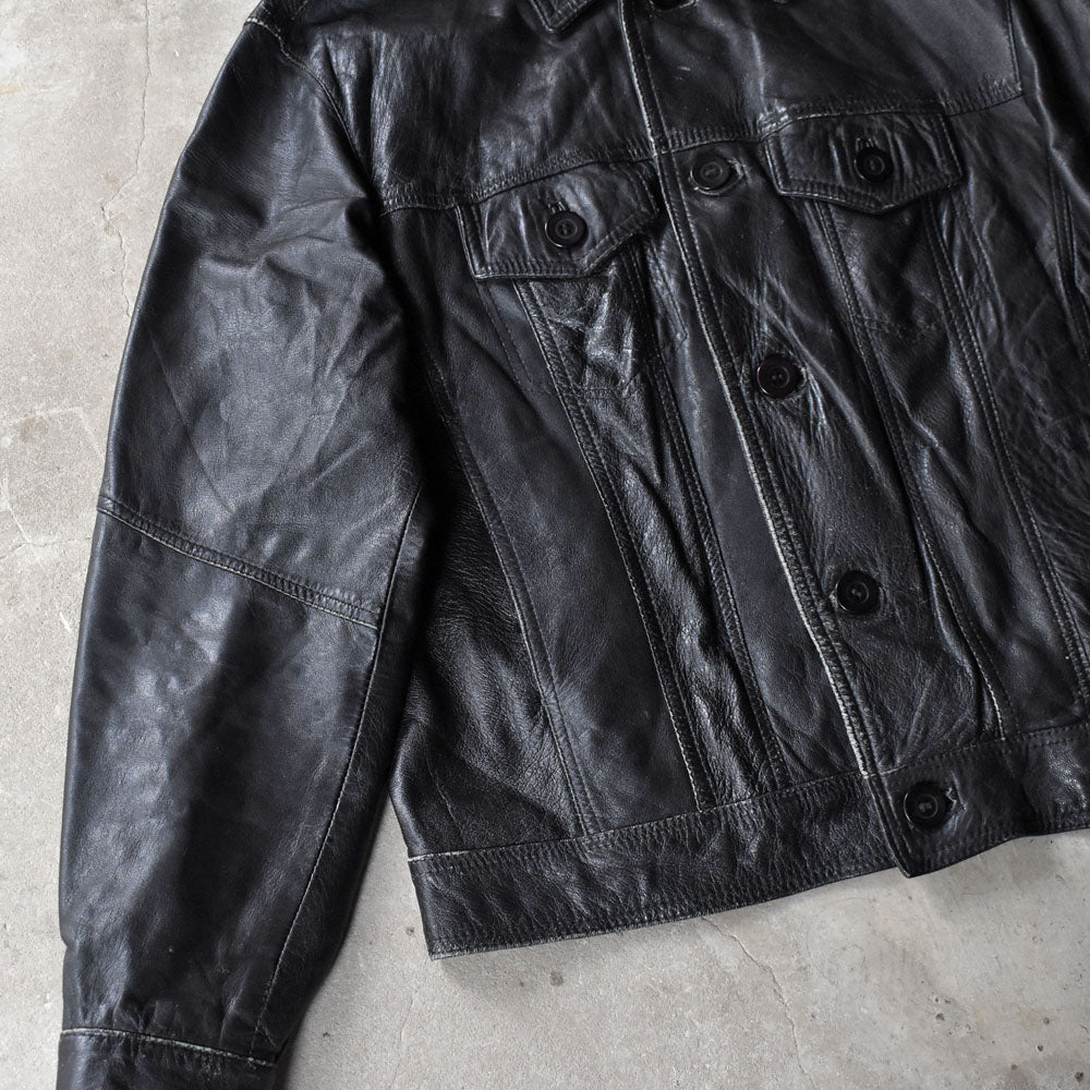 80’s EURO トラッカータイプ レザージャケット 251028H