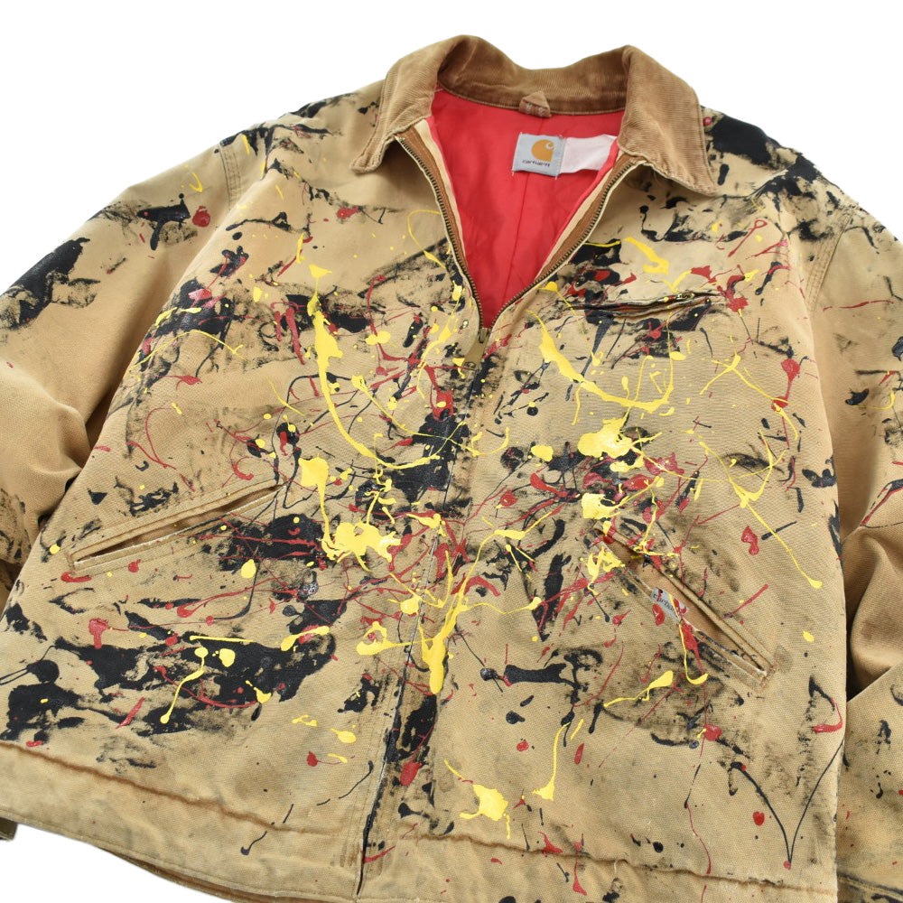 Y2K Carhartt "Pollock" ペイントアート デトロイトジャケット 260612H