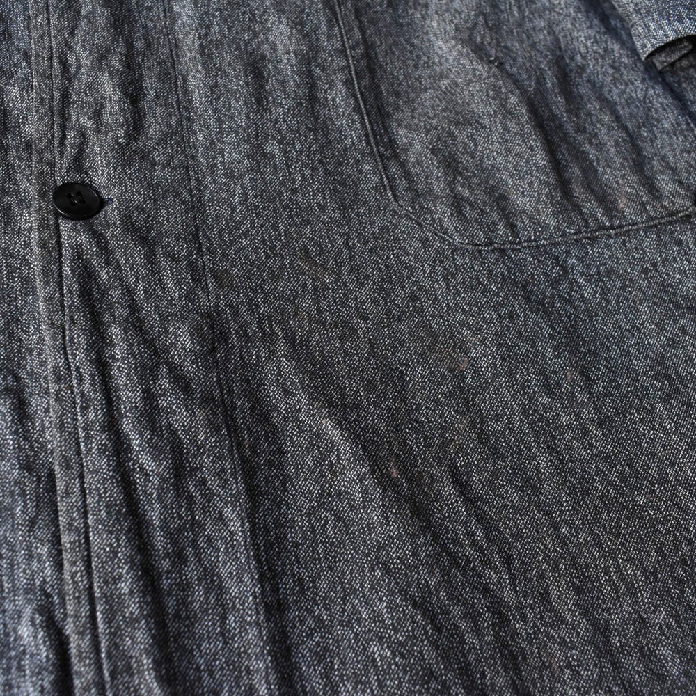 40’s Au Molinel ブラックシャンブレー フレンチワーク アトリエコート 251202H