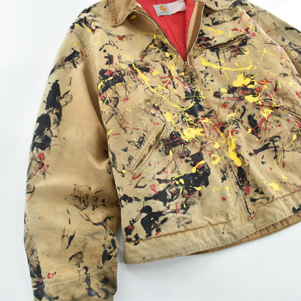 Y2K Carhartt "Pollock" ペイントアート デトロイトジャケット 260612H