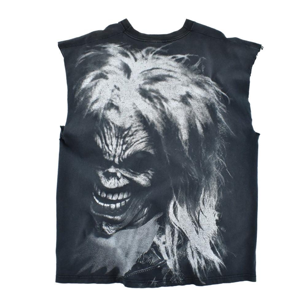 Y2K IRON MAIDEN "BRAVE NEW WORLD" カットオフ ヘヴィメタル ロックTシャツ 260731H
