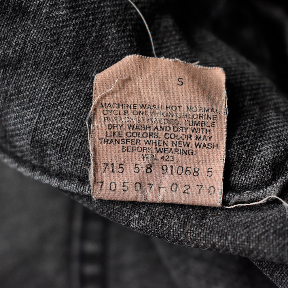 90's Levi's 70507-0270 ブラック！ デニムジャケット USA製 241109H