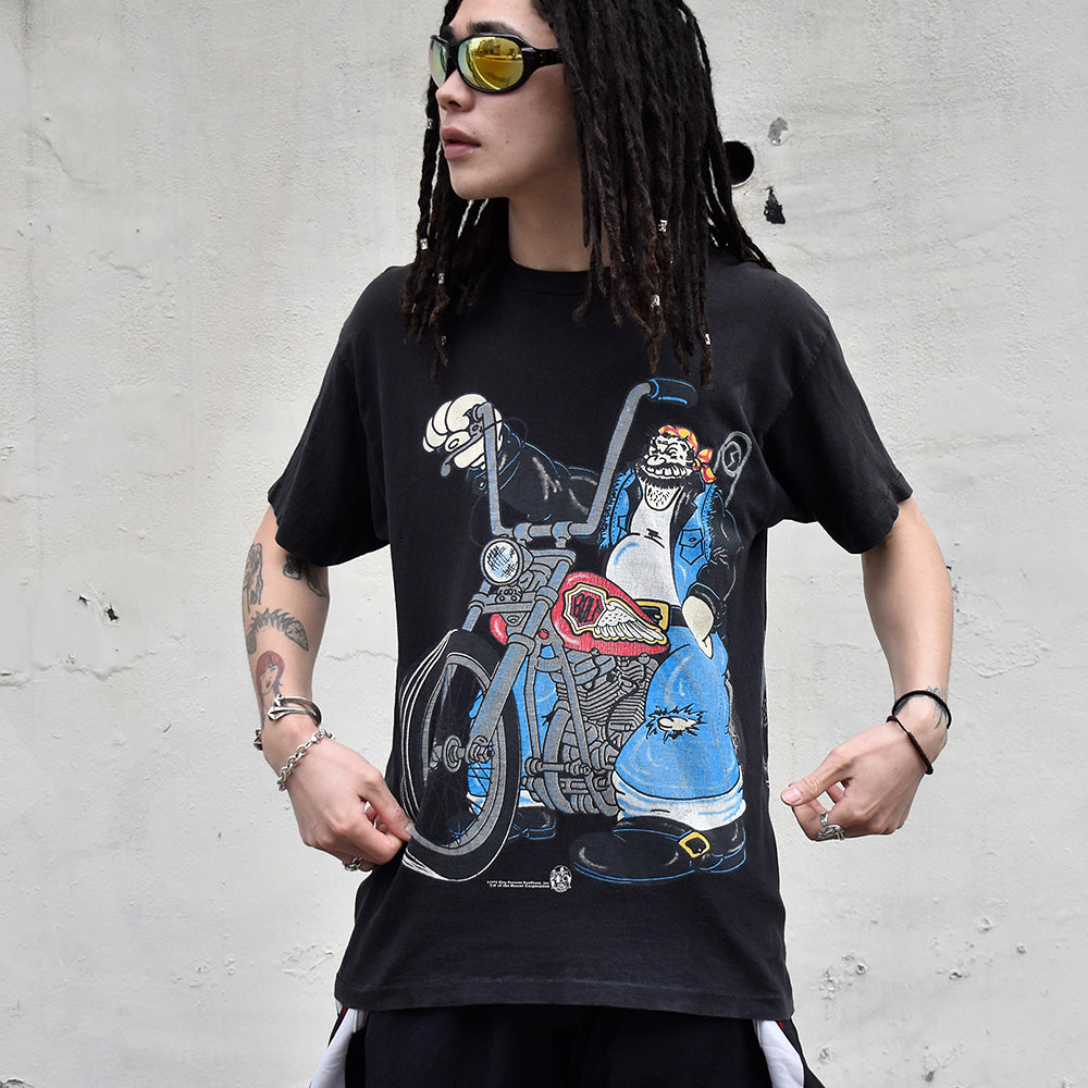 90's POPEYE bike BRUTUS！ Tシャツ USA製 240406H