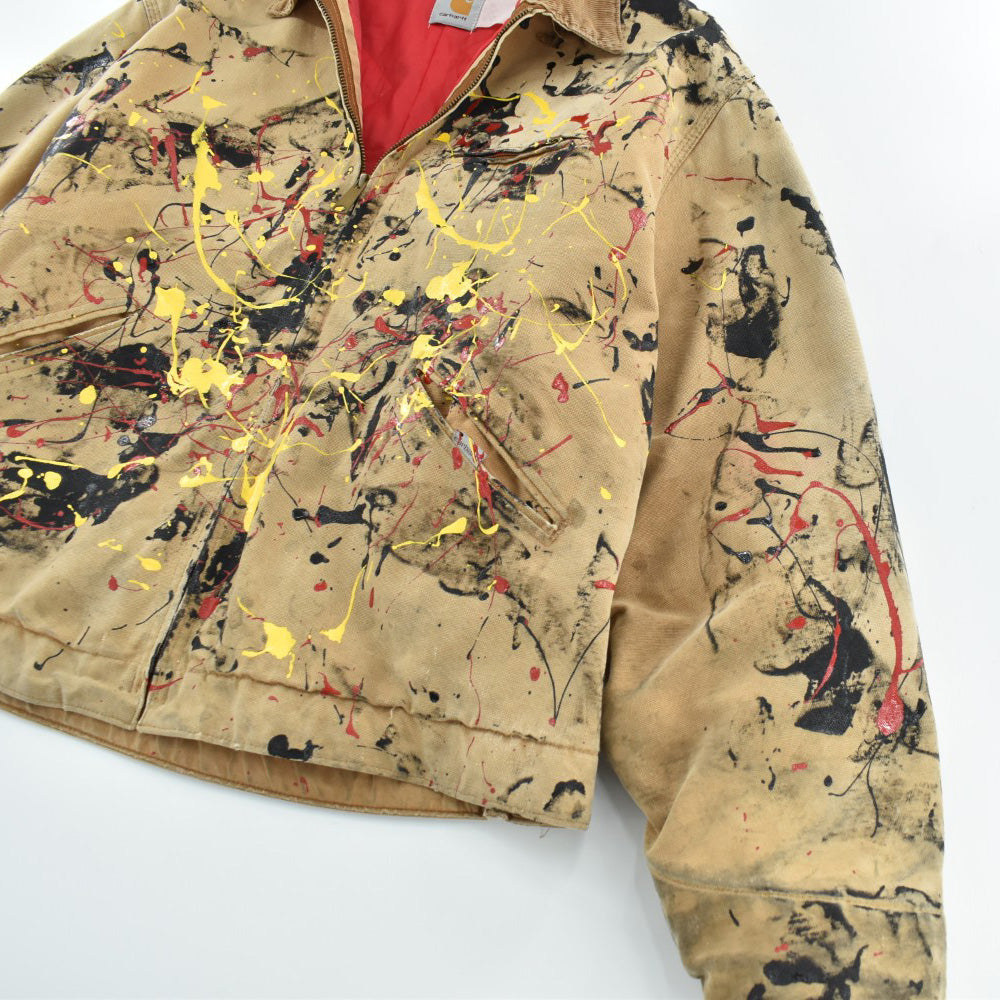 Y2K Carhartt "Pollock" ペイントアート デトロイトジャケット 260612H