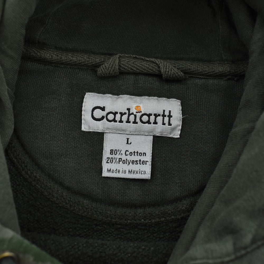 Y2K Carhartt  刺繍ロゴ "鬼フェード" スウェットパーカー 260911H