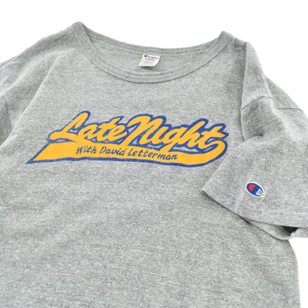 80's Champion "Late Night with David Letterman" TVショー Tシャツ 260811H