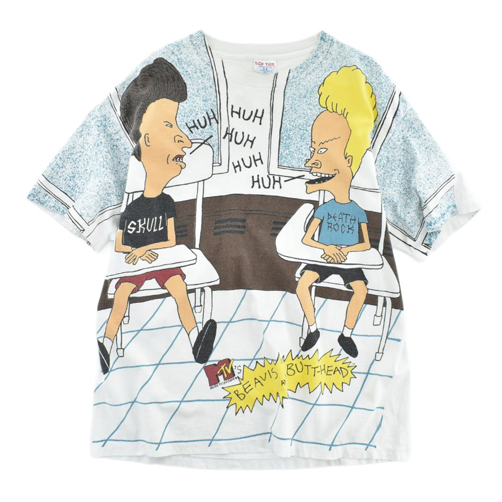 90's Stanley Desantis "BEAVIS AND BUTT-HEAD" AOP アニメT 260714H