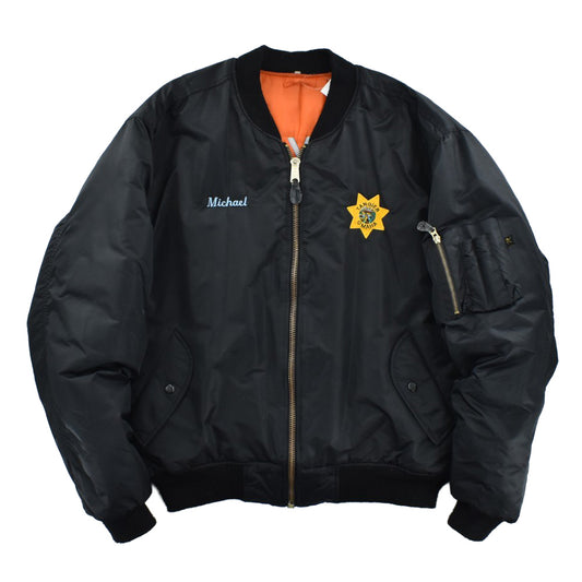 Y2K Rothco MA-1 Shriners "フリーメイソン" フライトジャケット 黒 261016H
