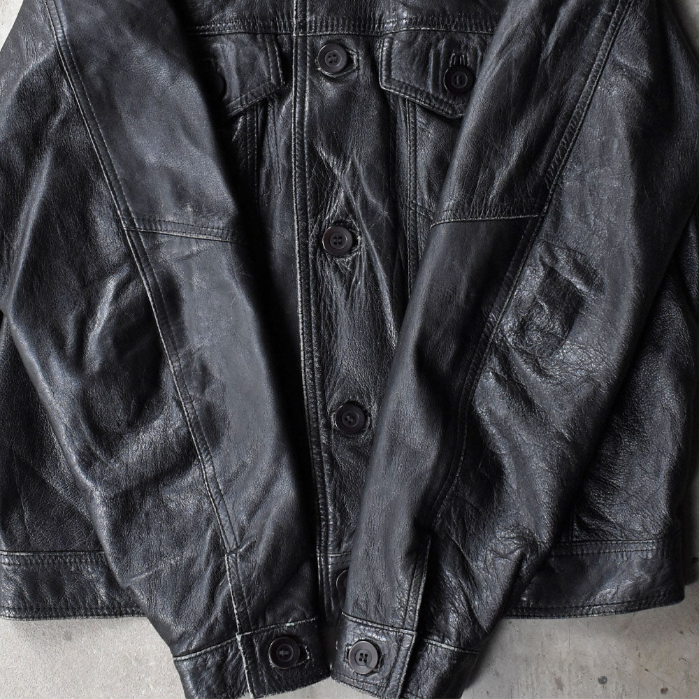 80’s EURO トラッカータイプ レザージャケット 251028H