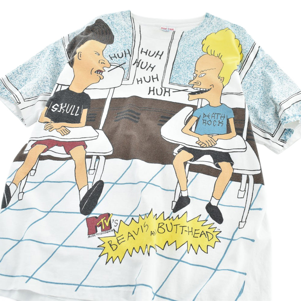 90's Stanley Desantis "BEAVIS AND BUTT-HEAD" AOP アニメT 260714H