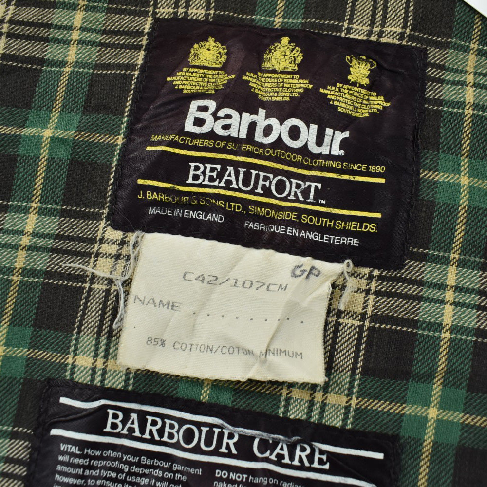 90's 旧3ワラント Barbour "BEAUFORT" オイルドジャケット 260317H