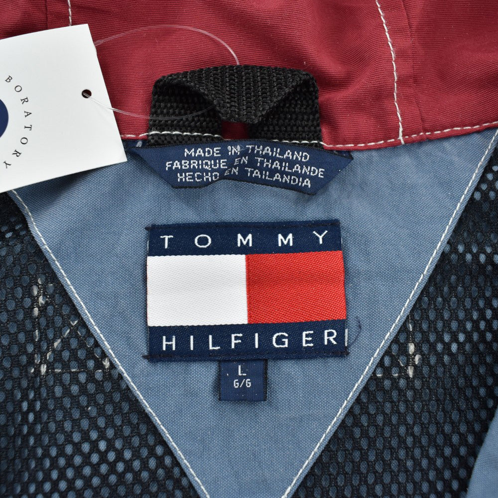 90's TOMMY HILFIGER "SURFWEAR" ハーフジップ アノラックパーカー 260918H