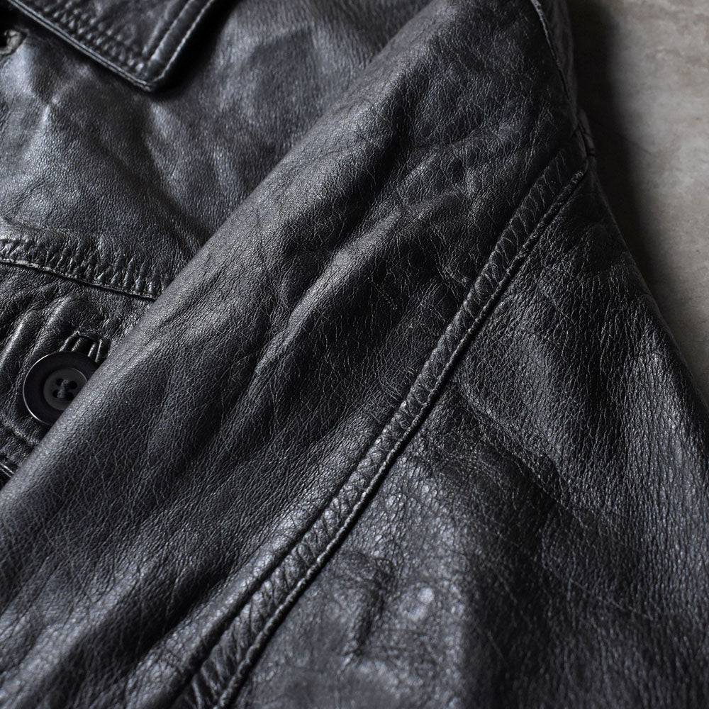 80’s EURO トラッカータイプ レザージャケット 251028H