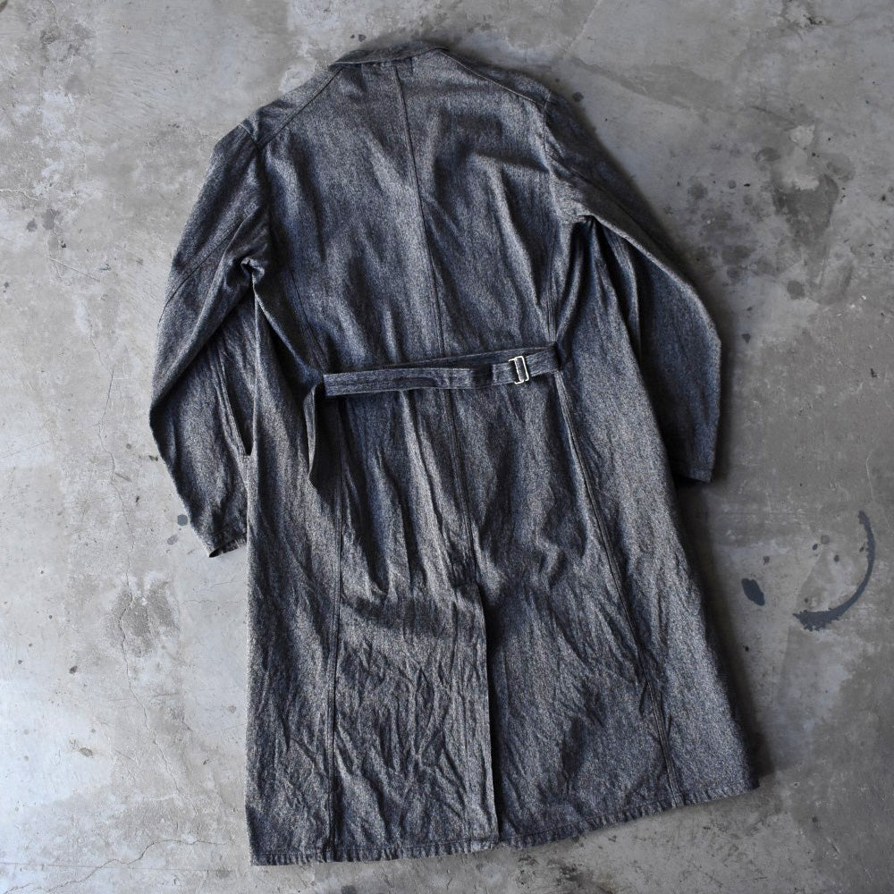 40’s Au Molinel ブラックシャンブレー フレンチワーク アトリエコート 251202H