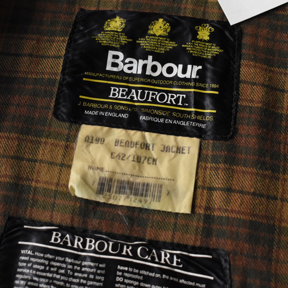 90's Barbour “BEAUFORT” 旧3ワラント オイルドジャケット 251121H
