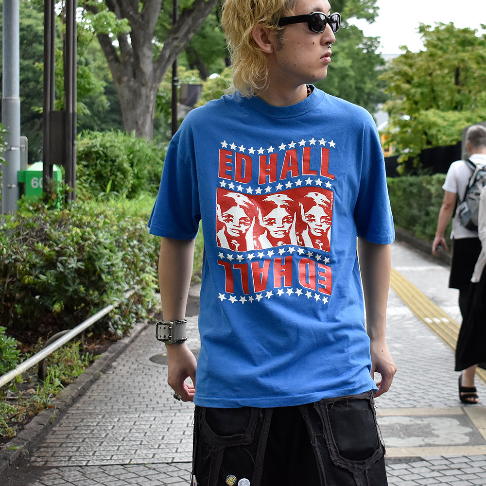 90's Ed Hall “Full Frequency Stereophonic Sound” logo Tシャツ 240630H