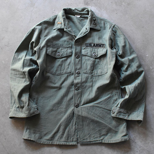 70's U.S.ARMY ミリタリー ユーティリティシャツ 250219