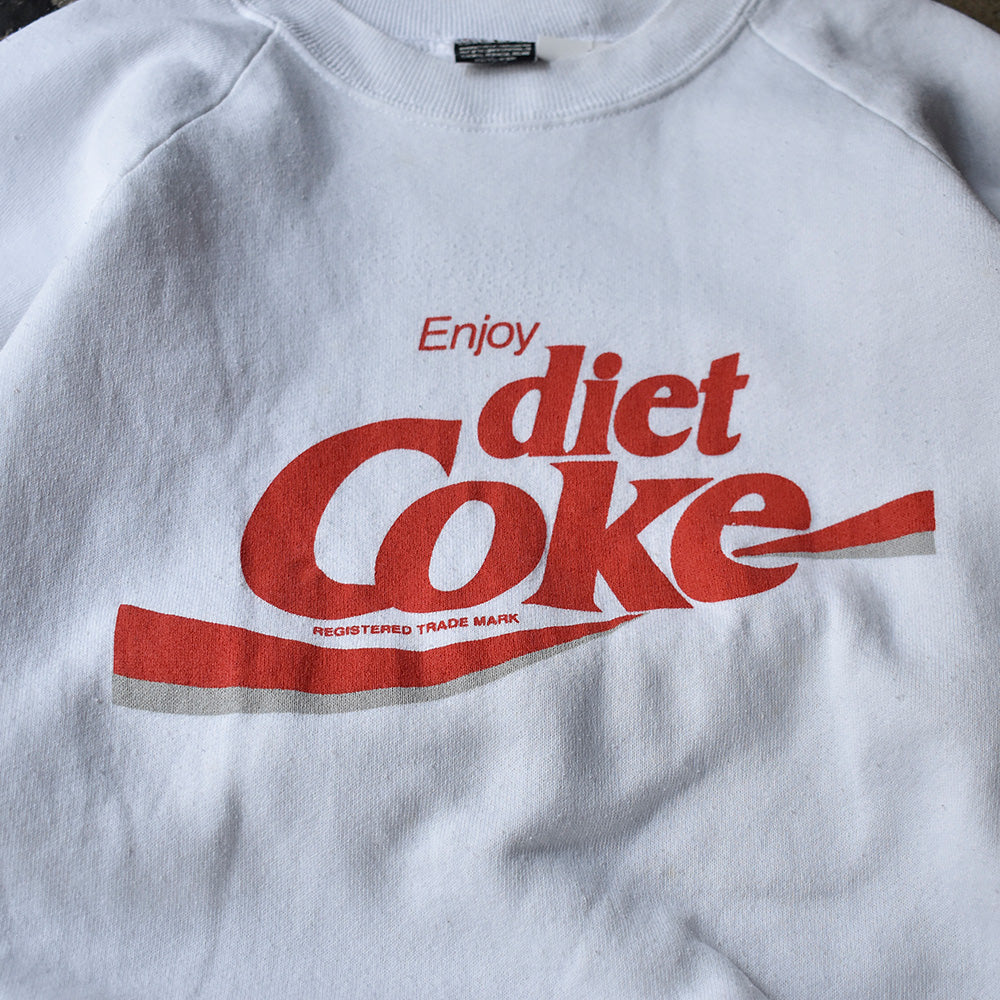 90's Coca-Cola “Diet Coke“ ラグランスリーブスウェット USA製 240528H