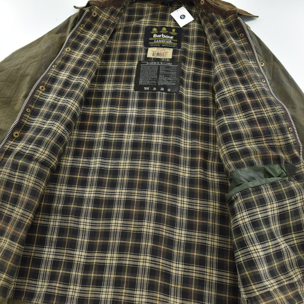 90’s Barbour 旧3ワラント "GAMEFAIR" オイルドジャケット 261016H