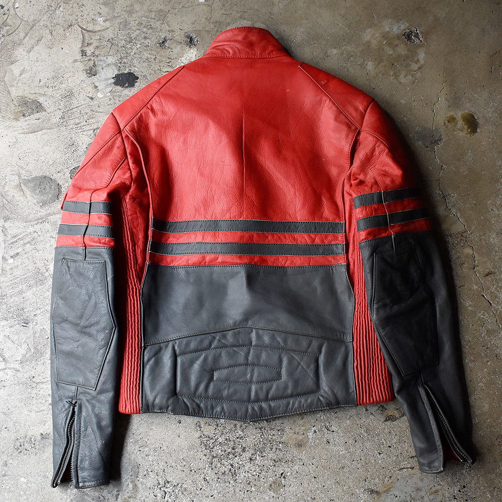 90's FOX Racing レザー レーシングジャケット 240408H