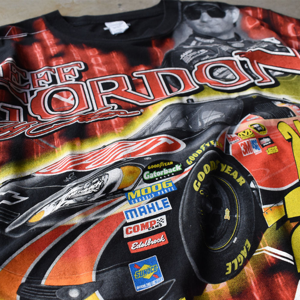Y2K NASCAR “#24 Jeff Gordon” AOP！ レーシング Tシャツ 250616