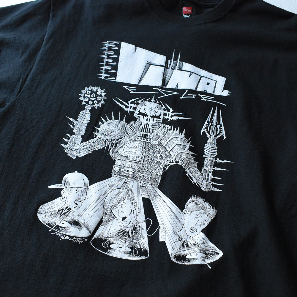 デッドストック！ Vinal Edge Records "Spiked Warrior" レコードショップ Tシャツ 250919