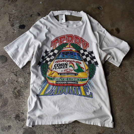 90's　ダメージ！　Racing Tee　USA製　230726H