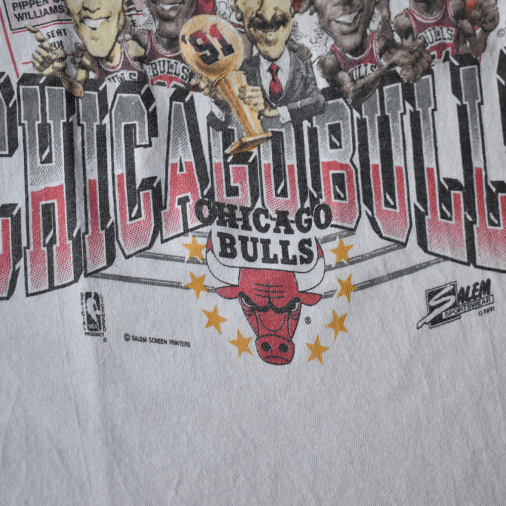 90's NBA Chicago Bulls “1991 World champions” Tシャツ USA製