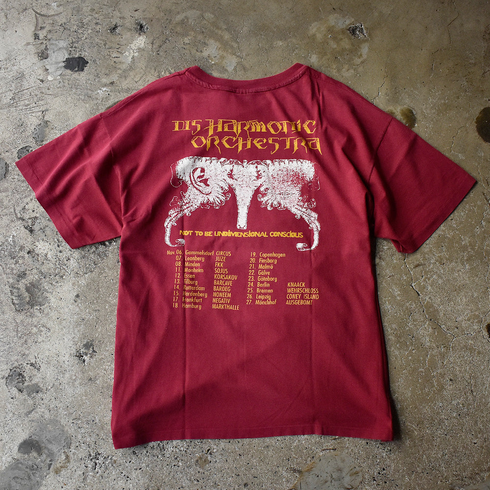 90's Disharmonic Orchestra “Not To Be Undimensional Conscious” Tour ロック Tシャツ 250813HSGI