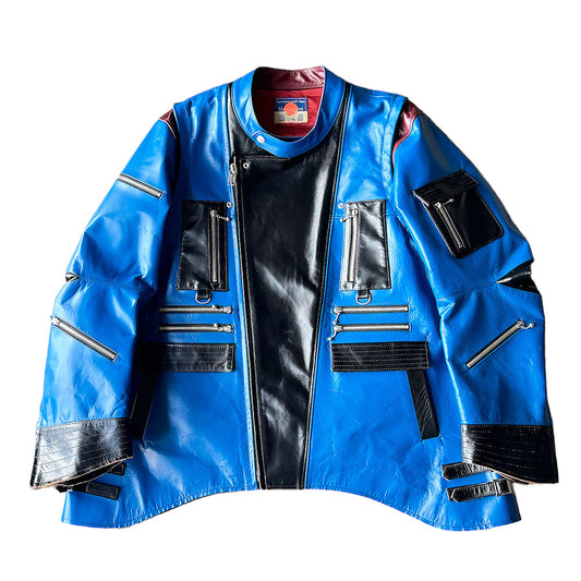 blackmeans 2way ジップ レザージャケット 945-79GJ399-1 240331H