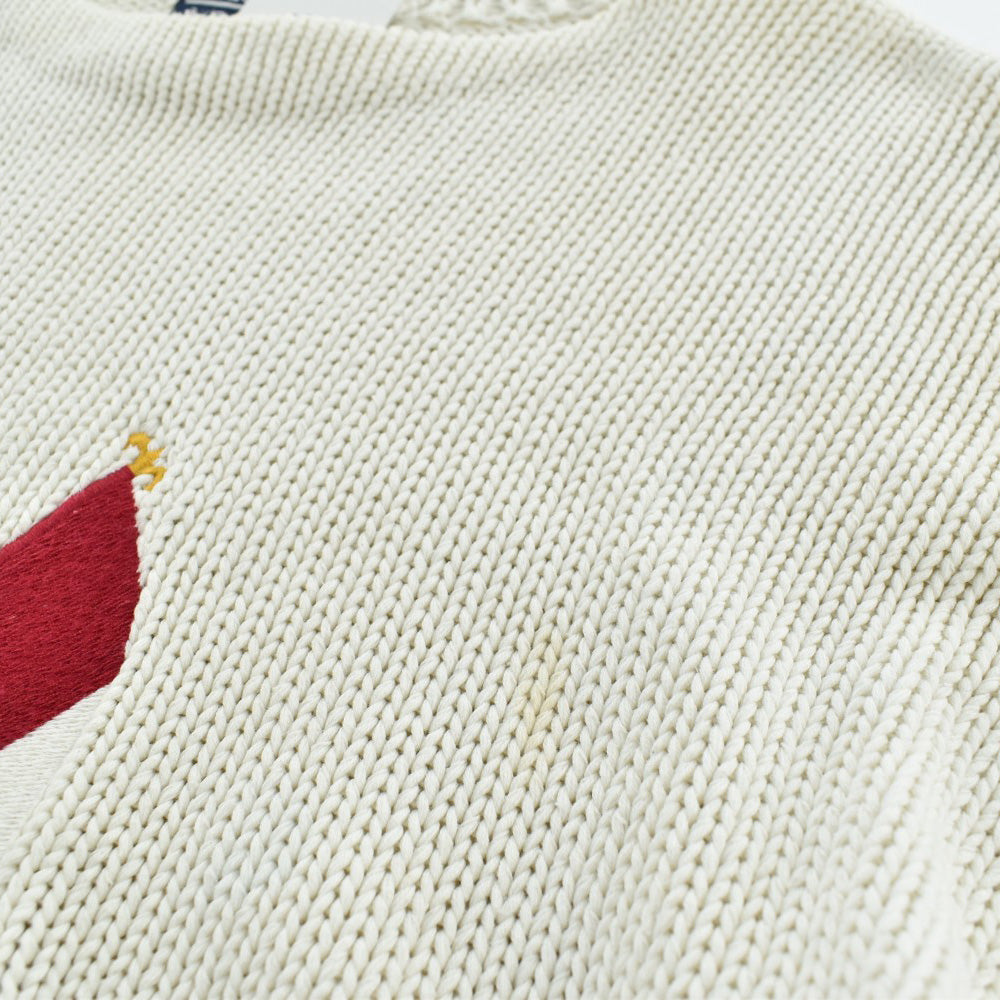 80’s Polo by Ralph Lauren "クロスフラッグ 1967-1987" コットンニット セーター 261023H