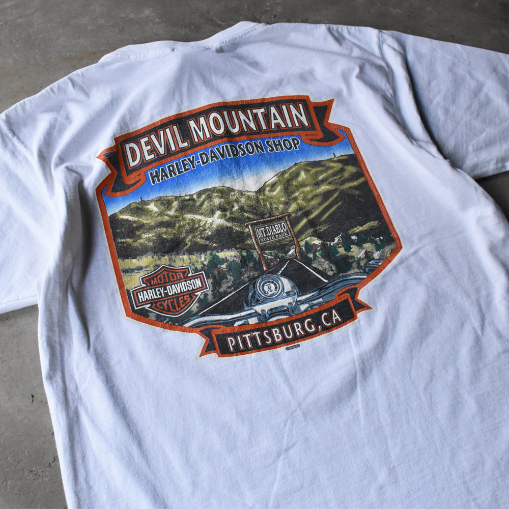 Harley-Davidson “DEVIL MOUNTAIN” 両面プリント Tシャツ USA製 240728