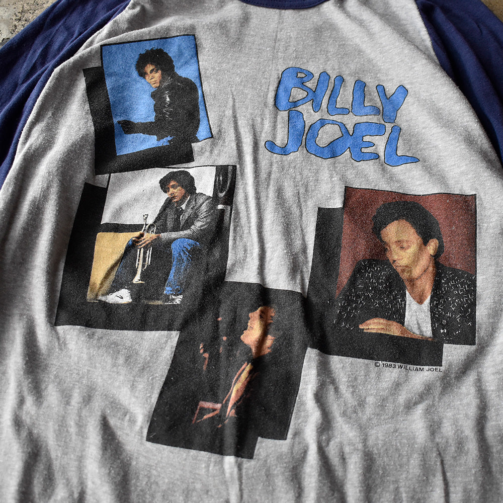 80's Billy Joel “From A Piano Man To An Innocent Man” Tour /84 ラグランスリーブ ロック Tシャツ 250826H