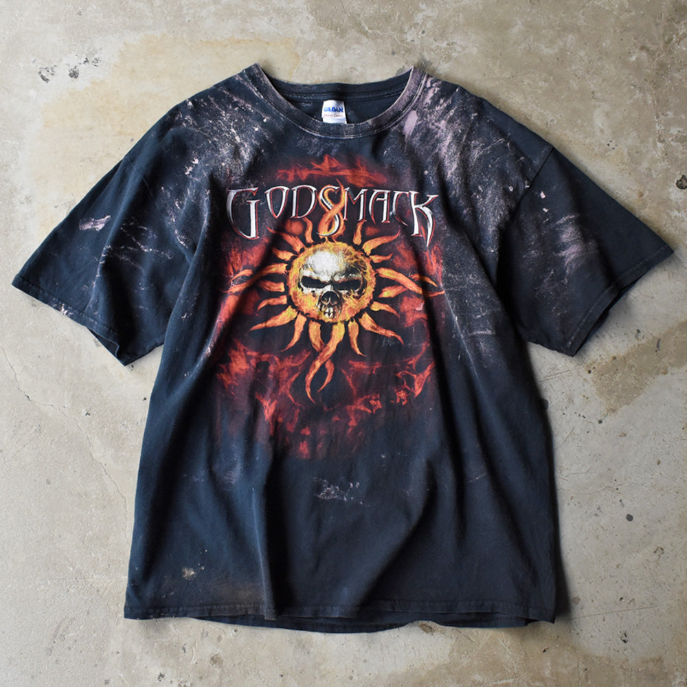 ゴッドスマック U.S. Tour 2012 サン＆スカル グラフィック ツアーTシャツ ギルダン XL 古着