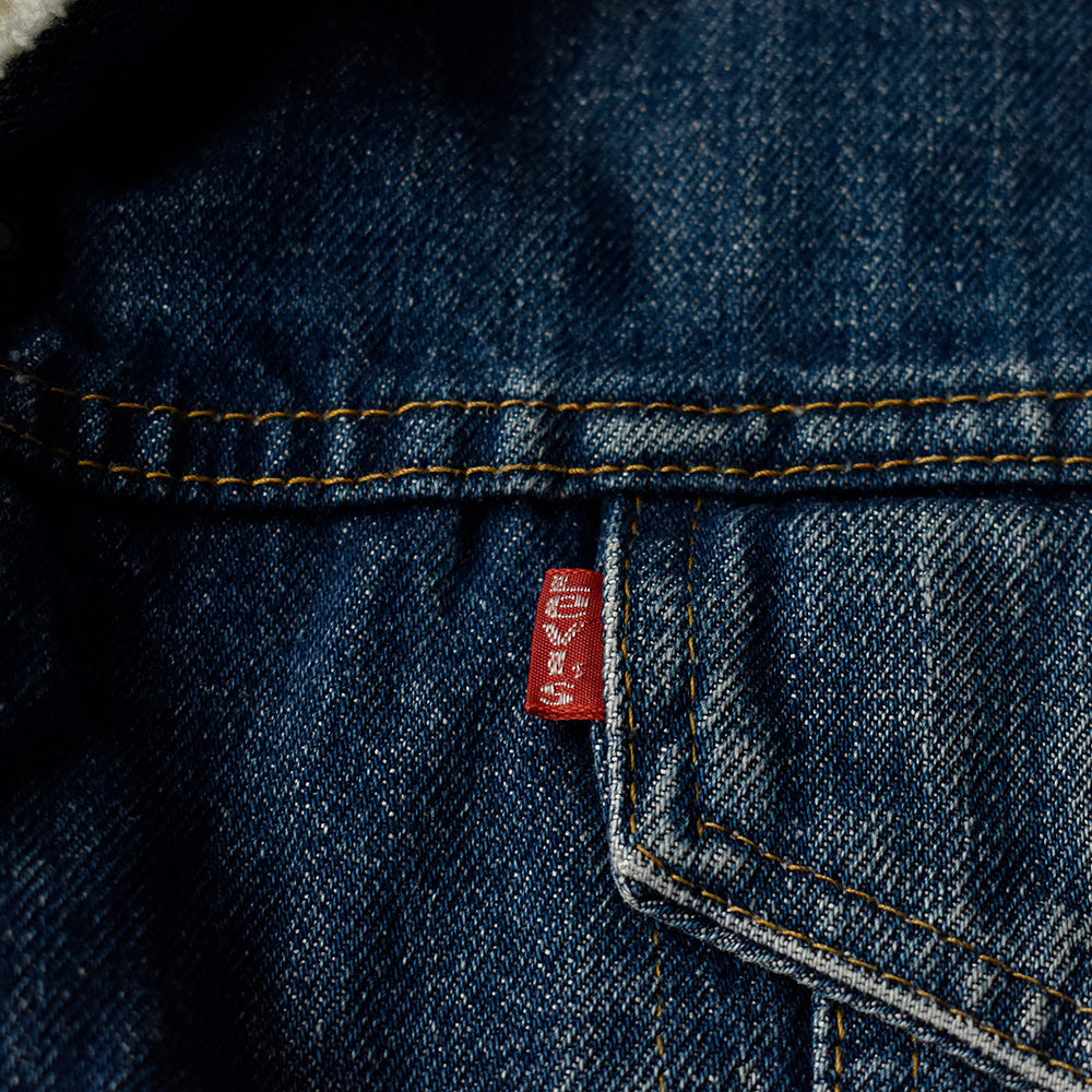 80's Levi's ロング丈 デニムボアジャケット 231215